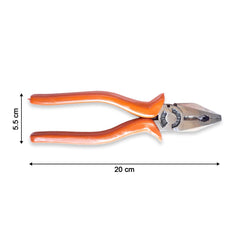 Ergonomic combination pliers, ideal for gripping, bending, and cutting wires.