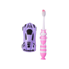 Kids Toothbrush with Cartoon Car – Soft Bristle & Easy Handle