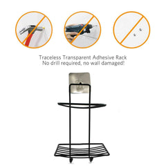 Stainless Steel Soap Rack – 2-Tier Bathroom Organizer | FreshAura