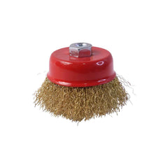Heavy Duty Gold Wire Cup Brush Ð Durable Metal Cleaning Tool