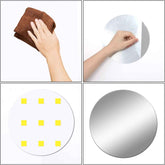 3D Mirror Wall Sticker – 30x30 cm Reflective Plastic | Styleva