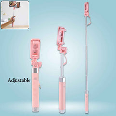 Wired Selfie Stick with Rearview Mirror – Extended 78 cm Reach