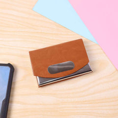 Leather Business Card Holder – Slim Magnetic Closure Case