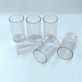 Plastic Glasses Set – Unbreakable Transparent 350ml (Set of 6) | Ganesh