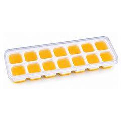 Ice Cube Tray with Spill-Proof Lid Ð Effortless Ice Making and Space Saving