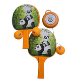 Hanging Table Tennis Trainer Set – Kids Indoor Paddle with Panda Design