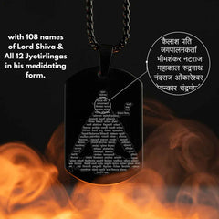 Mahadev Locket – Stainless Steel Shiva Names Pendant | Blessed Trinkets