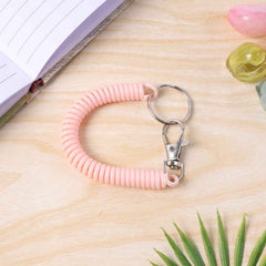 Spiral Coil Keychain Bracelet – Flexible & Durable Wrist Key Holder