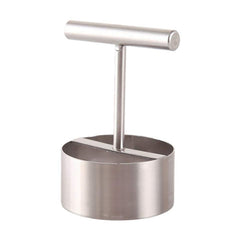 Fruit corer demonstrating how to remove a core from an apple.