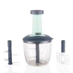 Vegetable Chopper – 1100ml, 6 Blades, Easy Push | Quickslice