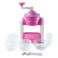Manual Portable Pink Gola Maker – Hygienic Ice Slush Maker