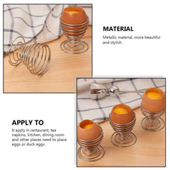 Stainless Steel Egg Cup Holder – Durable Spiral Spring Design