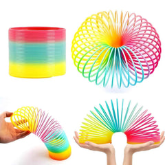 Rainbow Slinky Toy – Classic Fidget & Stress Relief | Little Learners