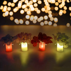 LED mood lighting illuminating a bedroom interior for a cozy ambiance.