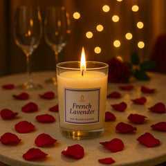 French Lavender Soy Candle – Relaxing Aromatherapy Jar 50g