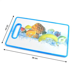 Fruit Print Cutting Board – Large 36x22 cm Kitchen Chopping Board