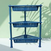 3-Tier Plastic Storage Rack – Multi-purpose Shelf | VoltDesk