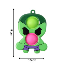 Silicone Pop It Fidget Toy – Portable Stress Relief Keychain