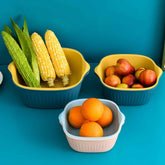 Washing Bowl & Strainer – Plastic Kitchen Basket Set | Vastate