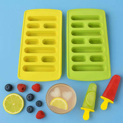 Plastic Ice Cube Tray Set – Flexible BPA-Free 4-Piece Molds