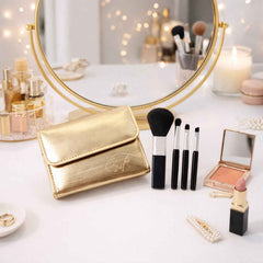 Makeup Brush Set – 4 in 1 Professional Brushes with Pouch