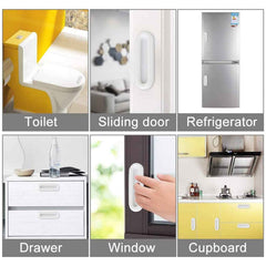 Self Stick Push Pull Helper – Easy No-Drill Cabinet Handles (4 Pc)