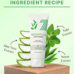 Neem & Tulsi Face Wash – Purifying Oil Control Cleanser