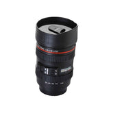 Camera Lens Coffee Mug – 350ml Travel Flask with Lid | Konvex