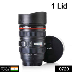 Camera Lens Coffee Mug – 350ml Travel Flask with Lid | Konvex
