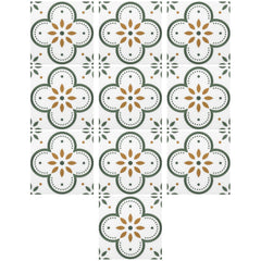 A single patterned Peel and Stick Tile showcasing its design and texture.
