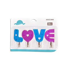Self Adhesive Hooks – Love Shape Wall Organizers for Home | Indo Glow