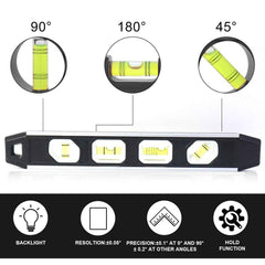 Aluminum Spirit Level – Precise 3-Bubble Measuring Tool