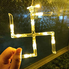 Swastik Om LED String Lights – 12 Props for Diwali Decor | Styleva