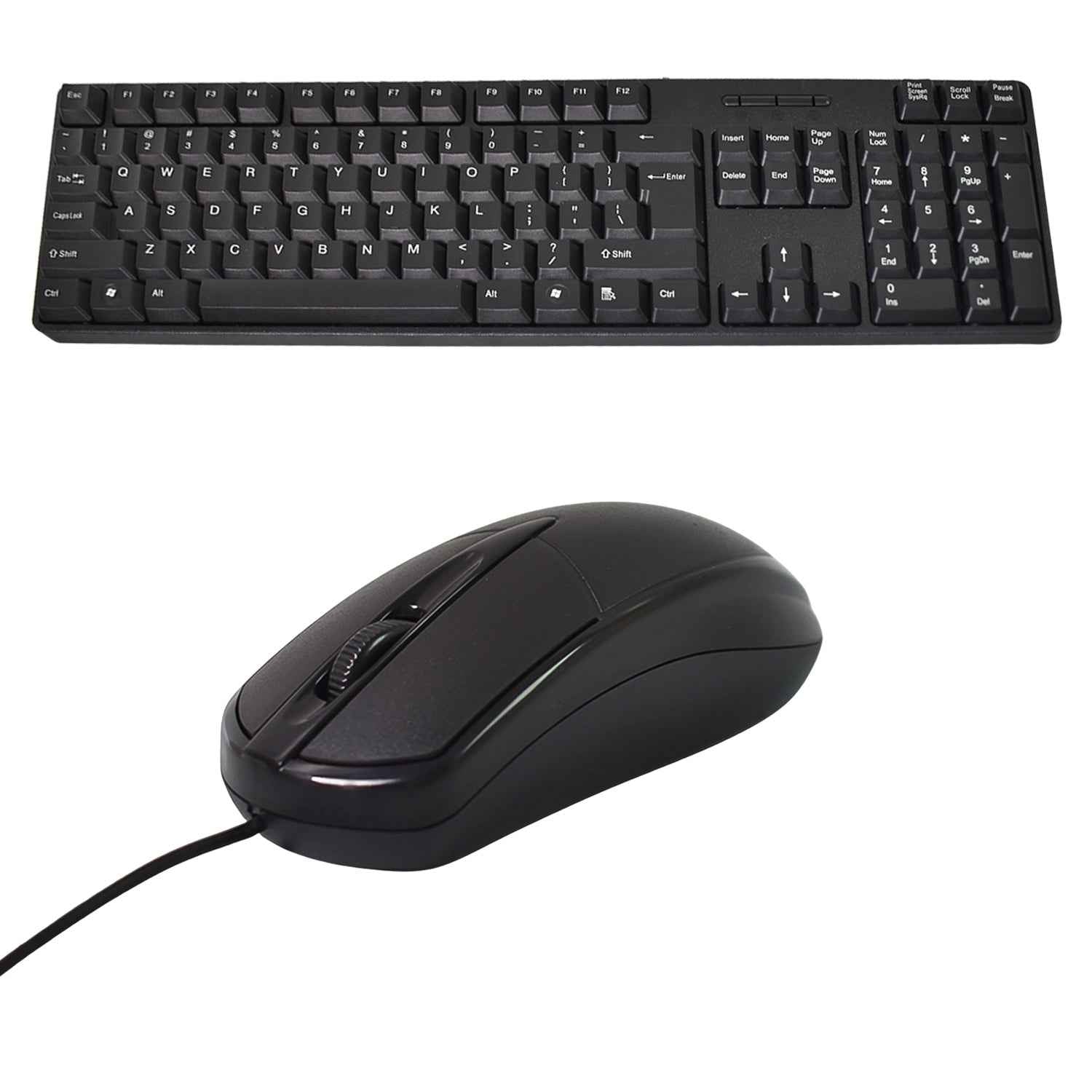 Wired Keyboard Mouse Combo – Ergonomic USB Set | Wiregenix