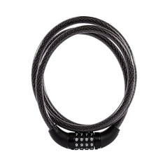 Safora multi-purpose bicycle cable lock with 4-dial combination.