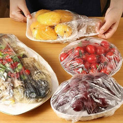 Disposable Elastic Food Covers – 100-Pack Freshness | Organivo