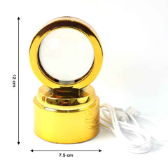 Radhe Krishna Crystal Ball Night Light – 360° Rotating LED Lamp