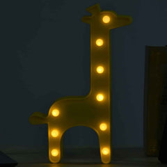 Giraffe LED Decorative Night Light – Battery Operated Kids Lamp