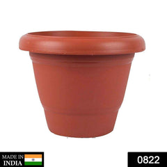 Heavy Plastic Planter Pot – Durable Brown Gamla | Indo Glow