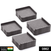 Refrigerator Base Stand – 4-Piece Anti-Vibration Pads | Storenzo