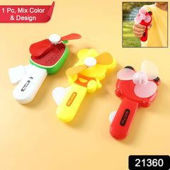 Hand Press Mini Portable Fan – Manual Cooling Toy for Kids