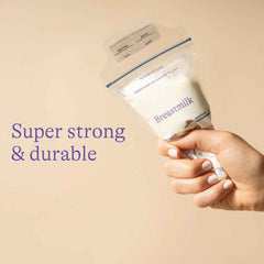 Breastmilk Storage Bags – Double Zipper Seal 60 Pcs | FERVENT