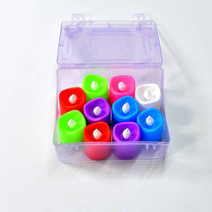 LED Tealight Candles – 10 Pcs Battery Operated | Indo Glow