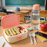 Plastic Lunch Box Set – Secure Lock Lid & Dual Compartments