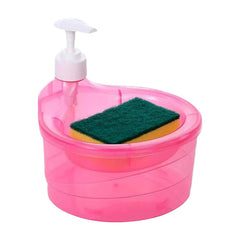Soap Dispenser with Sponge Holder – 2-in-1 Kitchen Organizer | VelvetBubbles
