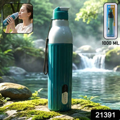Sports Sipper Water Bottle – 1000ML Leakproof with Carry Strap