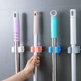 Self-Adhesive Mop Holder – Wall Mount Broom Organizer | Storenzo
