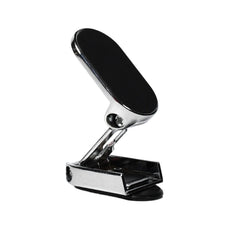 Side view of the 360° rotating magnetic car phone holder securely mounted.