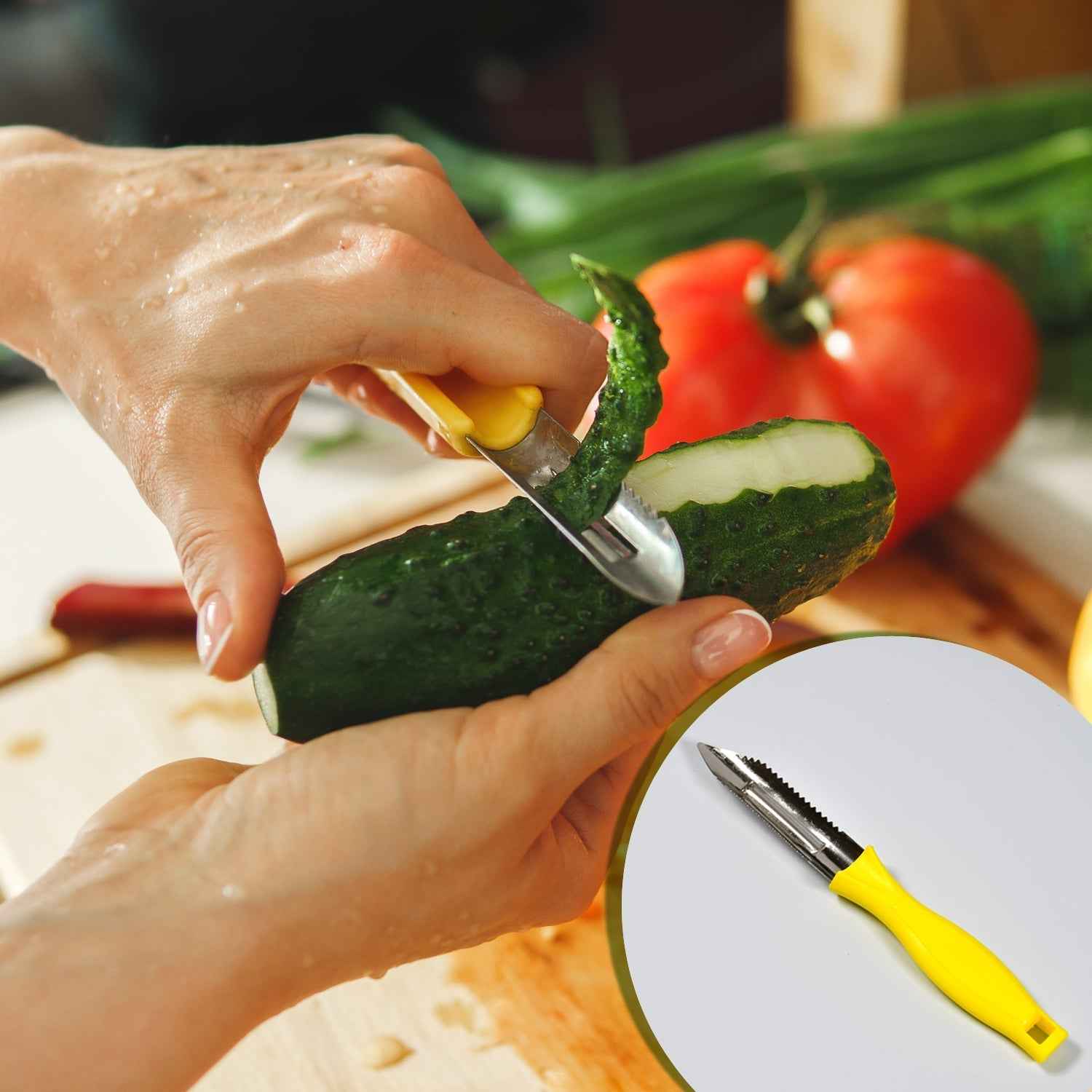 Stainless Steel Peeler – Classic Design for Easy Peeling | Ganesh