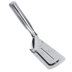 Durable stainless steel steak clip clamp for BBQ and frying.